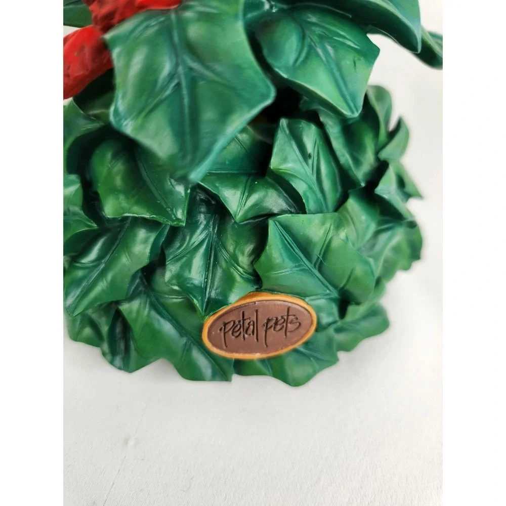 Vintage Petal Pets Dragon Dog Unusual Music Box Auld Lang Syne Gardening Flowers